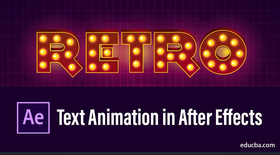 adobe after effects text animation