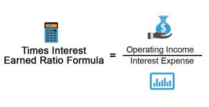 Times Interest Earned Ratio Formula 