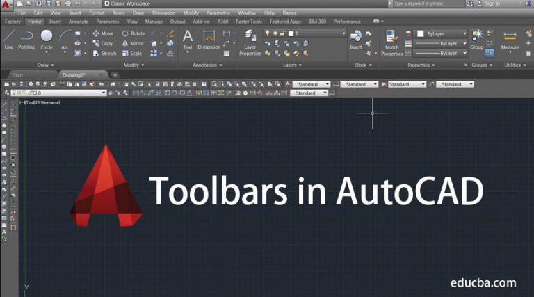 autocad 2016 toolbars