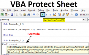 VBA Protect Sheet | How to Protect Sheet in Excel VBA?