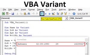 VBA Variant | How to Declare Variant Data Type in Excel VBA?