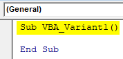 VBA Variant Example 1-2