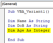 Datatype Integer Example 1-5