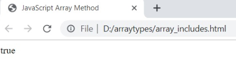 arrays includes