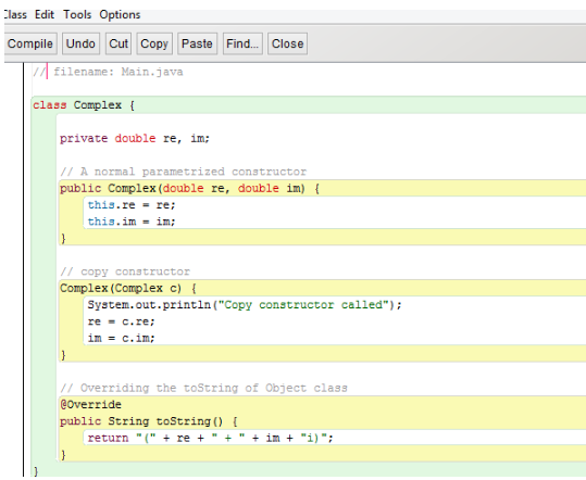 Copy Constructor In Java