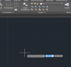 first points to start line (lines in AutoCAD)