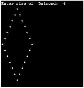 Hollow Star Pyramid in Diamond