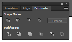 Pathfinder adobe illustrator где находится