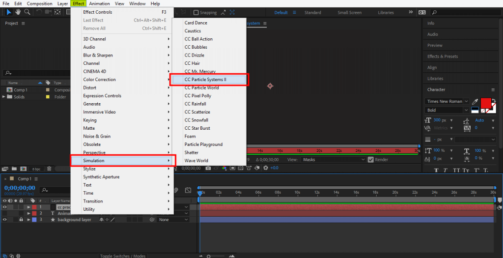 Effect controls в adobe after effects как открыть