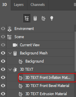 effect front inflation material