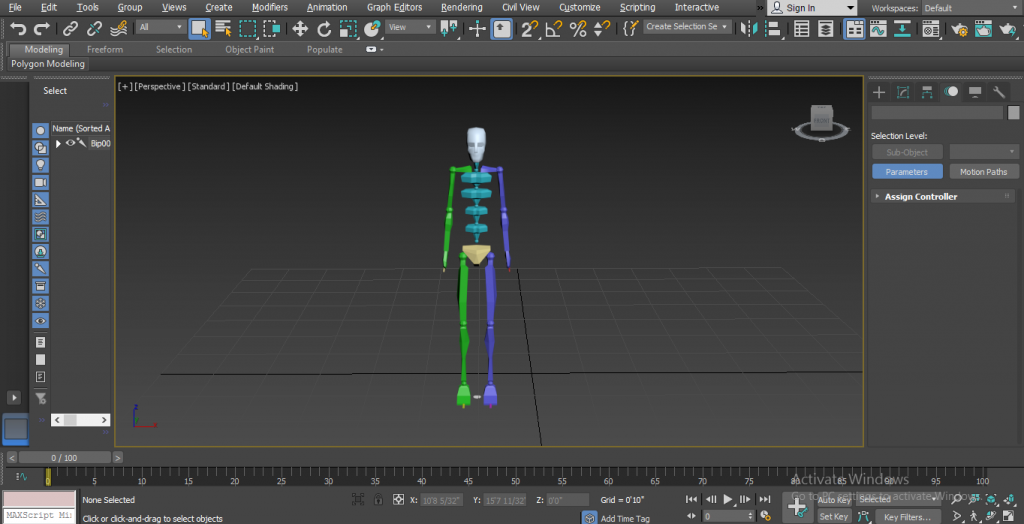 Biped in 3ds Max | Animating and Rigging Character Model using Biped