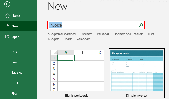 blank invoice excel template 2 methods to create invoice from scratch