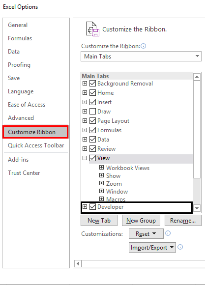 excel import xml with preset columns