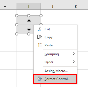 Format Control excel