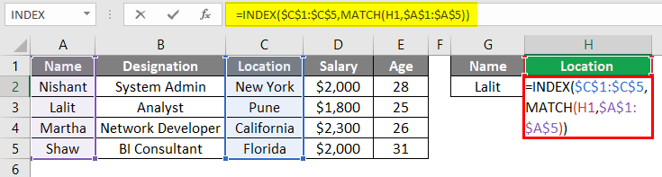 Index Match Function In Excel How To Use Index Match Function In Excel 