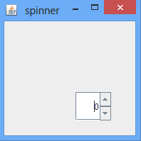 JSpinner Output 1
