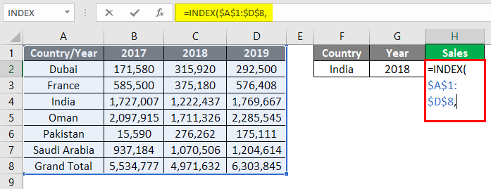 LOOKUP Values from Rows and Columns 2