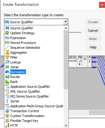 Normalizer Transformation in Informatica - creating the transformation