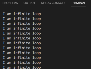 Python Infinity Loop1