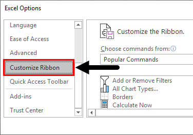 Customize Ribbon