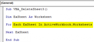 VBA Delete Sheet