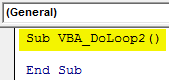 VBA Do Loop Example 2-1
