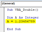 VBA Double Example 1-4