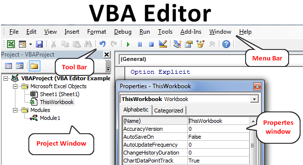 find the vba editor for mac