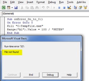 VBA Error Handling | Different Types of Errors in Excel VBA