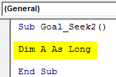 VBA Goal Seek Example 2-3