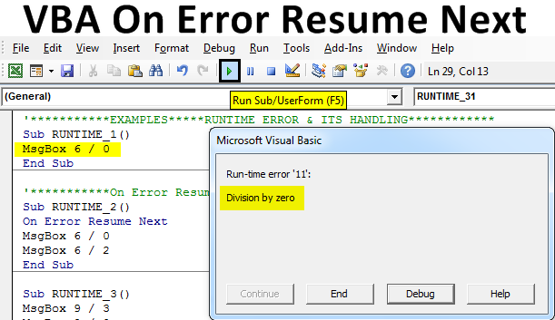 sql query on error resume next