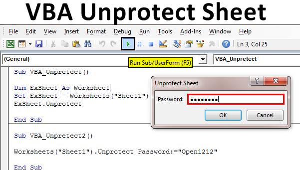 VBA Unprotect Sheet