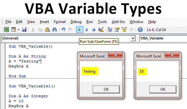 Vba Variable Types How To Declare Types Of Variable In Excel Vba 2043