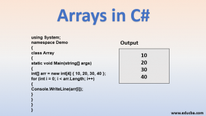 Arrays in C# | How to Create, Declare, Initialize the Arryas With Examples