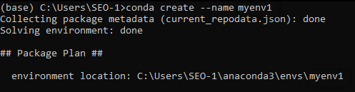 create a new Conda environment