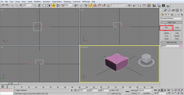 create box 3ds Max Architecture