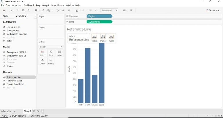 How To Add Reference Line In Tableau Tableau Reference Lines | How to use Reference Lines and its form