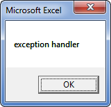 Exception handler