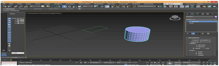 extrude effect in perspective view port 7