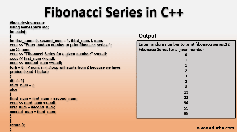 Fibonacci Series In C Different Programs Of Fibonacci Series