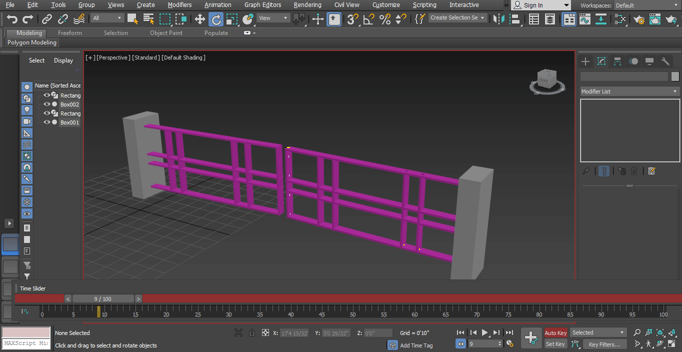 gate model (Animation in 3ds Max)