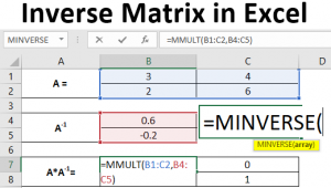 Inverse Matrix in Excel | How to Create Inverse Matrix in Excel?