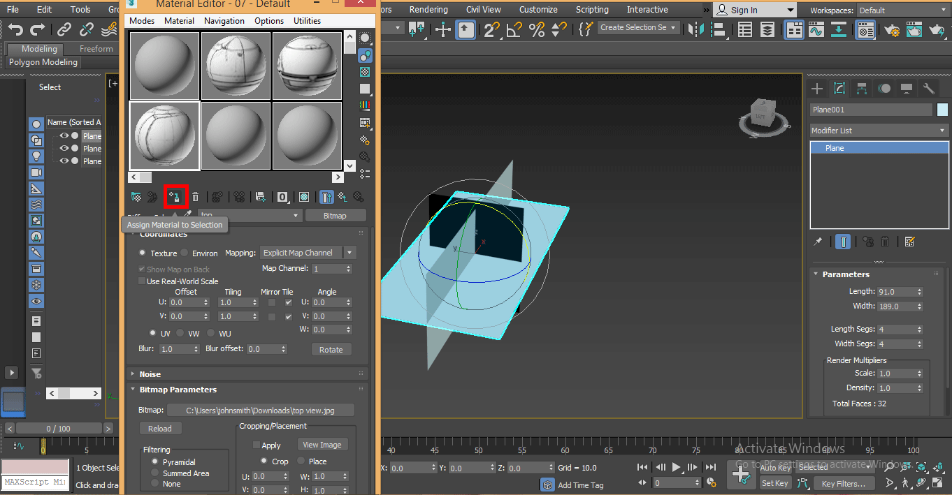 material editor box