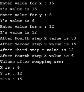 Swapping in C# | Swapping 2 and 3 Numbers with proper Code and Output