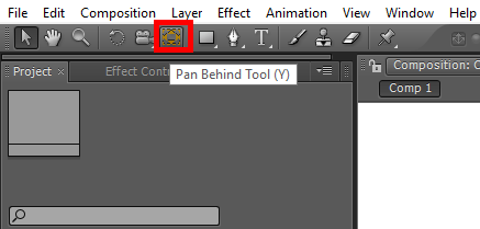 pan behind tool - 2D After Effects Animation