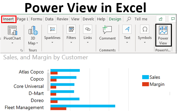 Не работает powerview excel 2019