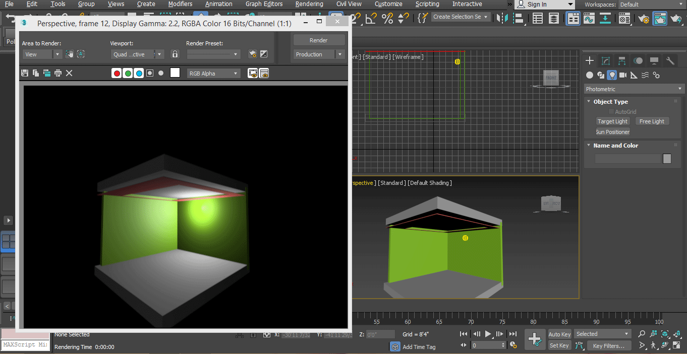 preview render (Mental Ray in 3ds Max)
