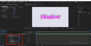 drop shadow after effects solid