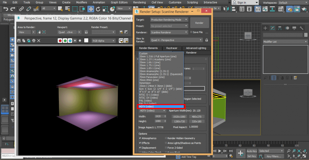 mental ray 3ds max 2020
