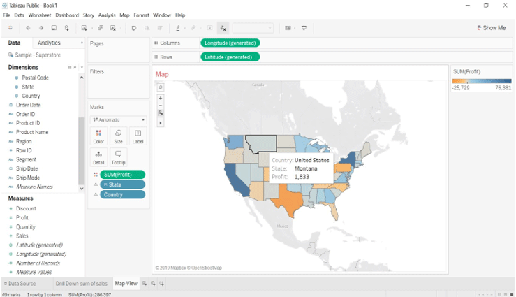 Drill Down Map Tableau Tableau Drill Down | Create Map View | Drill Down The Map